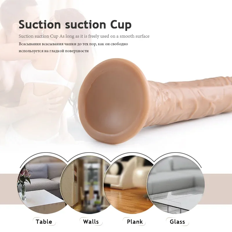 Strap on Big Dildos Realistic Jelly Dildo Silicone Male Artificial Penis Strong Suction Cup Bullet Vibrator Sex Toys for Women