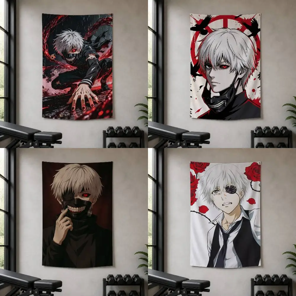 Tokyo ghoul  Decorative Art Flag Banner for Picnic Camping Party and Home Decor