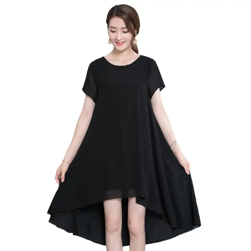 

Female Dresses Quality Irregular 2024 Dovetail Women Dress Bohemia Beach Dress Chiffon Young Lady Dress Female clothes Vestidos