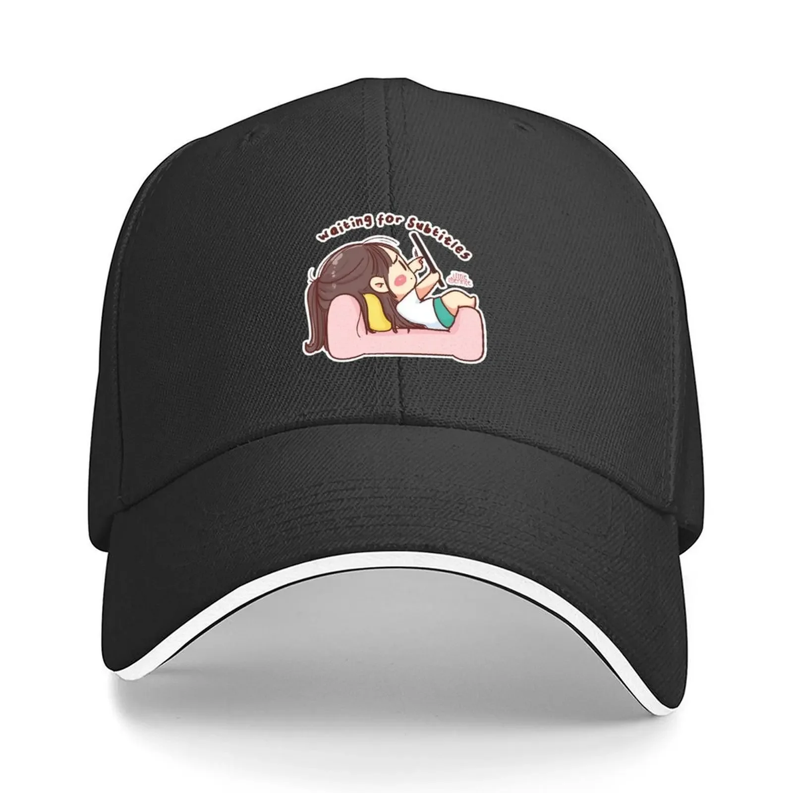 Waiting For Subtitles - Funny K-Drama Addicts - Korea Gifts Baseball Cap Cosplay funny hat Hat men Hat Beach Female Men's