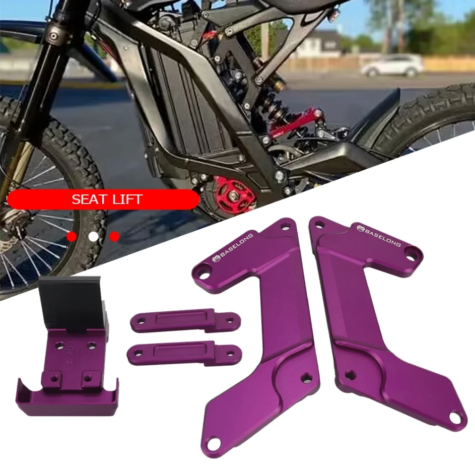 

FOR Surron light bee X S L1E Bike 2023 2024 Segway X160 X260 Parts Rise UP Seat Riser Seat Raise Lift Bracket Electric Dirt Bike