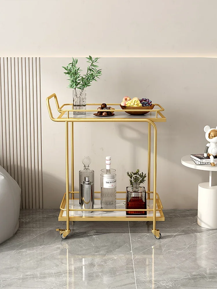 

Hotel Luxury Rolling Cart Dining Room Salon Trolley Kitchen Multifunction Salon Trolley Carrello Attrezzi Beauty Furniture