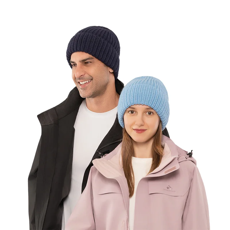 หมวกไหมพรมถักสำหรับผู้ชายและผู้หญิง สไตล์ลำลอง ใส่กันหนาว เหมาะสำหรับฤดูใบไม้ร่วง ฤดูหนาว ใส่ขี่จักรยานกลางแจ้ง ให้ความอบอุ่น หมวกไหมพรมเนื้อหยาบ รุ่น 4m861