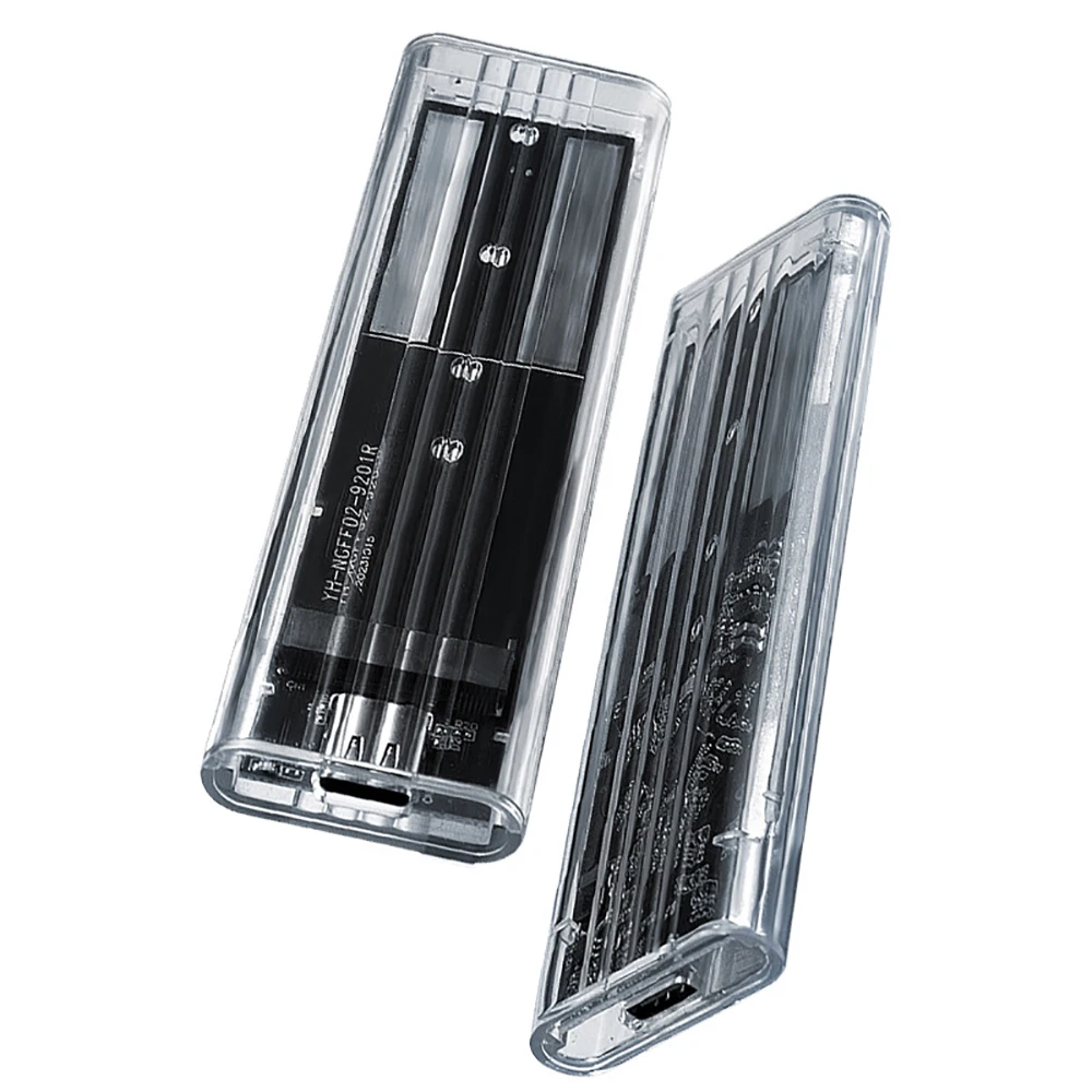 Kebidumei M.2 NVME SATA SSD Enclosure 10Gbps USB3.1 Gen 1 Przezroczysty Zewnętrzny Adapter SSD dla dysków SSD z kluczem M i B&M, bez użycia narzędzi — zdjęcie produktu 7