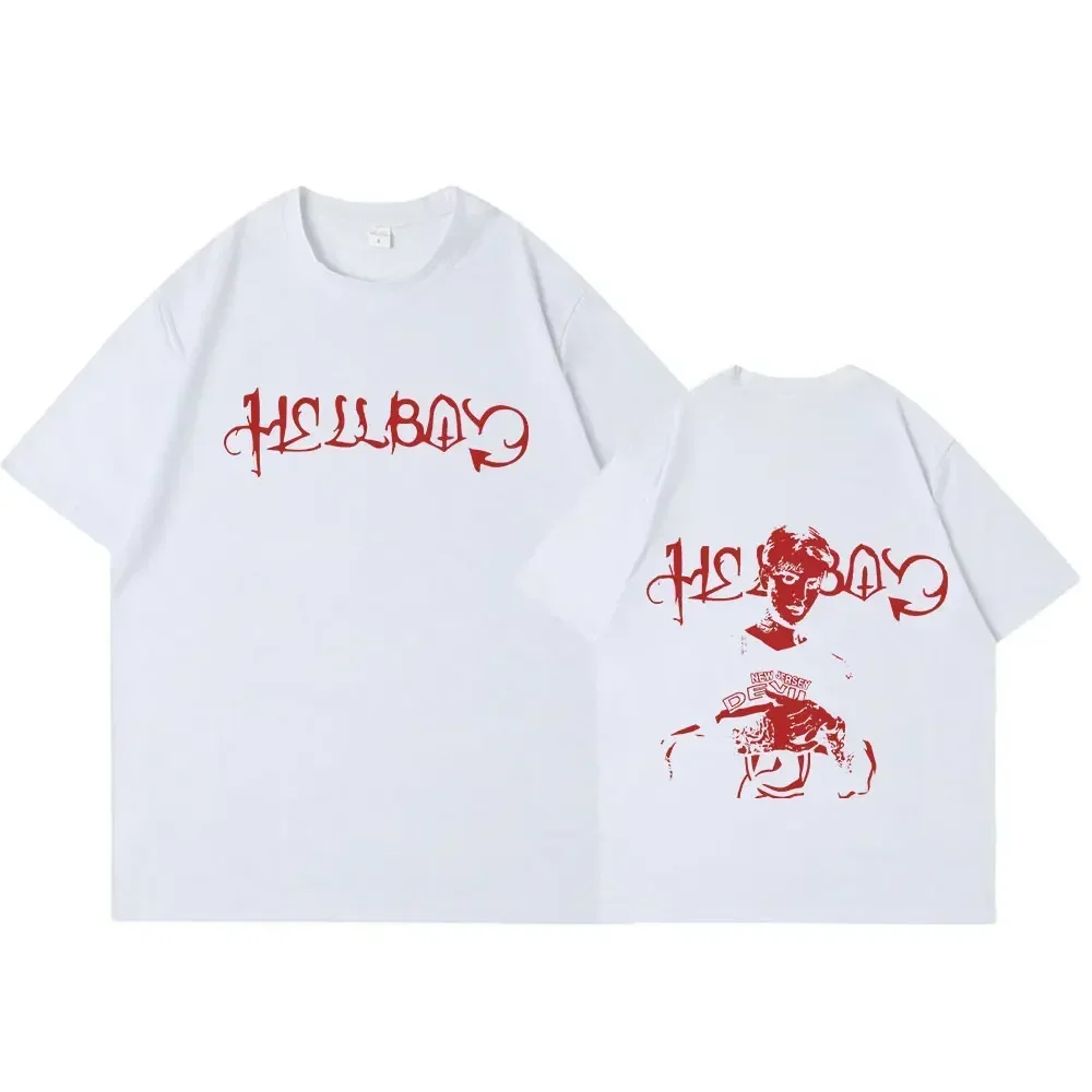 

25 nueva camiseta de rapero Lil Peep Crybaby Hellboy, camiseta Vintage de Hip Hop, camisetas de manga corta hombres y mujeres
