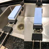 Lengthen Sharpening Stone Holder  Stainless Steel  Whetstone Clamping Base Universal Non-slip Rubber Texture Anti-slip Holder