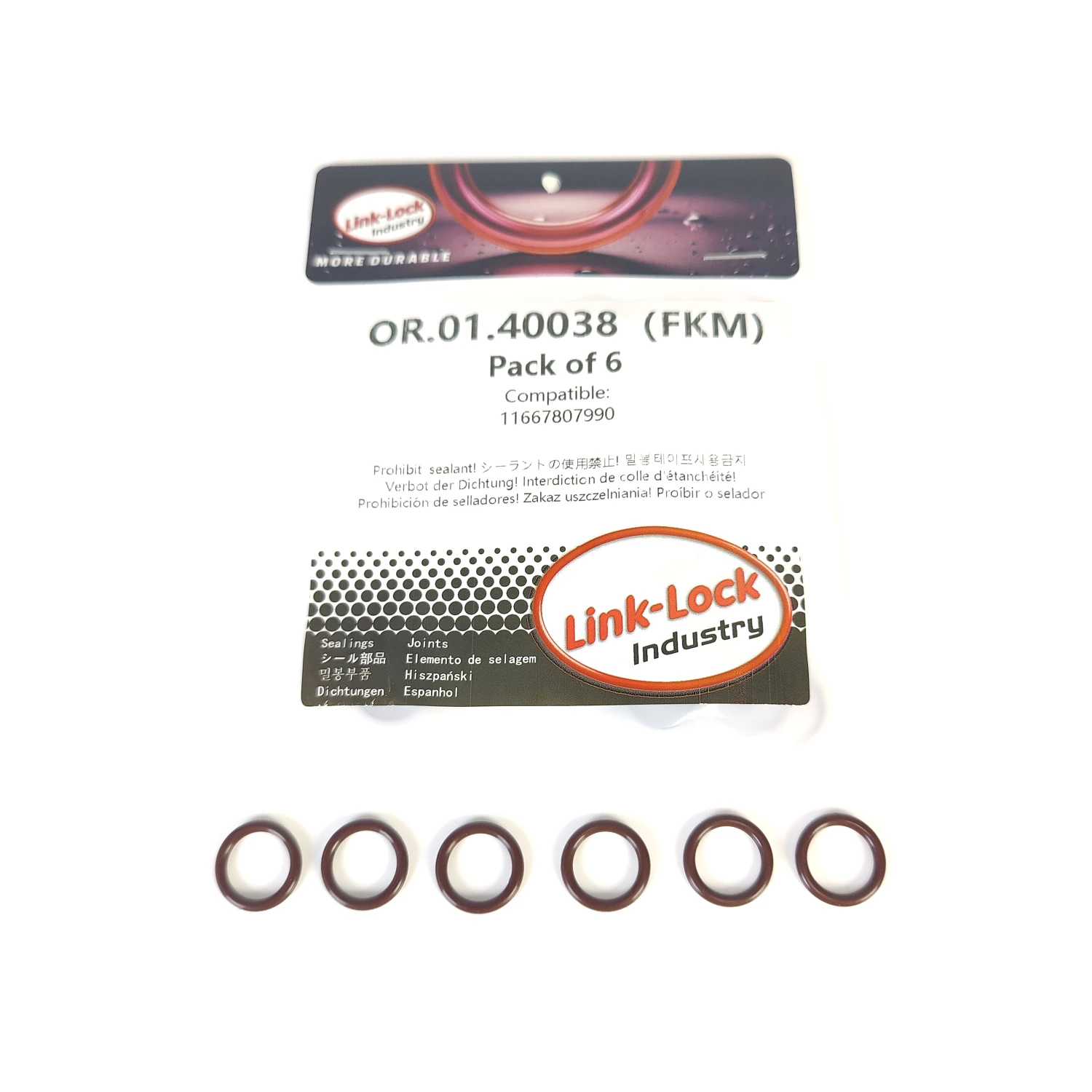 6PCS Fkm Viton OR.0…