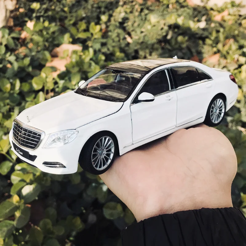 WELLY 1:24 Mercedes-Benz S-Class S500 Alloy Car Diecasts & Toy Vehicles Car Model Miniature Scale Model Car Toys For Children