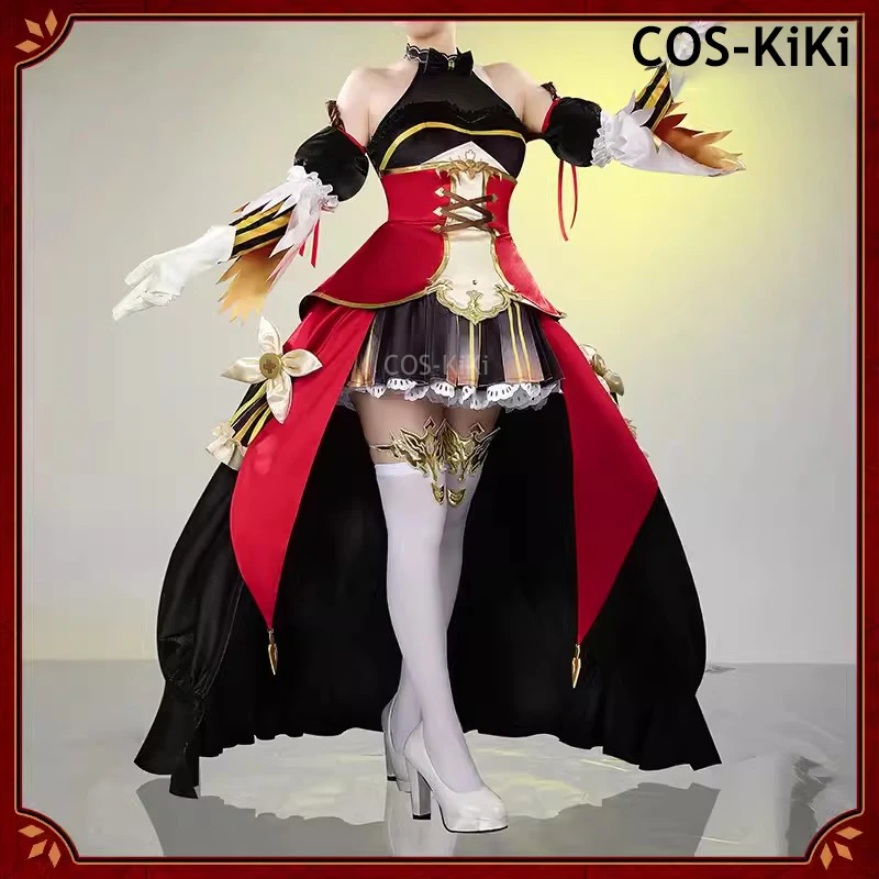 COS-KiKi Umamusume:Pretty Derby Gentildonna Game Suit Elegant Dress Uniform Cosplay Costume Halloween Party Role Play Outfit