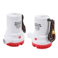 Bomba de sentina Mini bombas de barco 12V 24V 1500GPH 2000GPH sumergible Kayak regla agua 24 voltios enjuague de jardín baño de lavado de coches