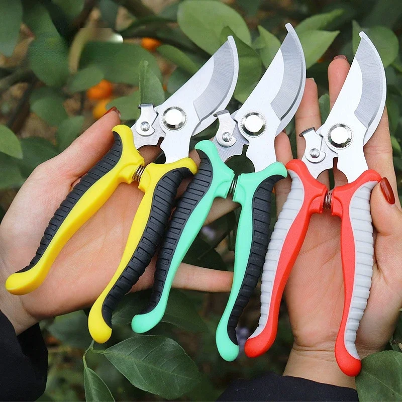 1pcs Garden Scissors Professional Sharp Bypass Pruning Shears Tree Trimmers Secateurs Hand Clippers for Garden Beak Scissors