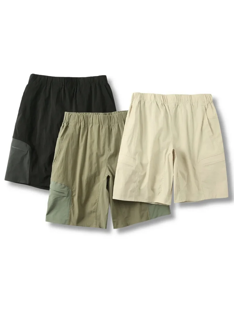 

Мужские летние новые шорты из ледяного шелка, быстросохнущие, свободного прямого кроя, повседневные, для фитнеса, для активного отдыха, для бега, спортивная одежда, молодежный модный бренд