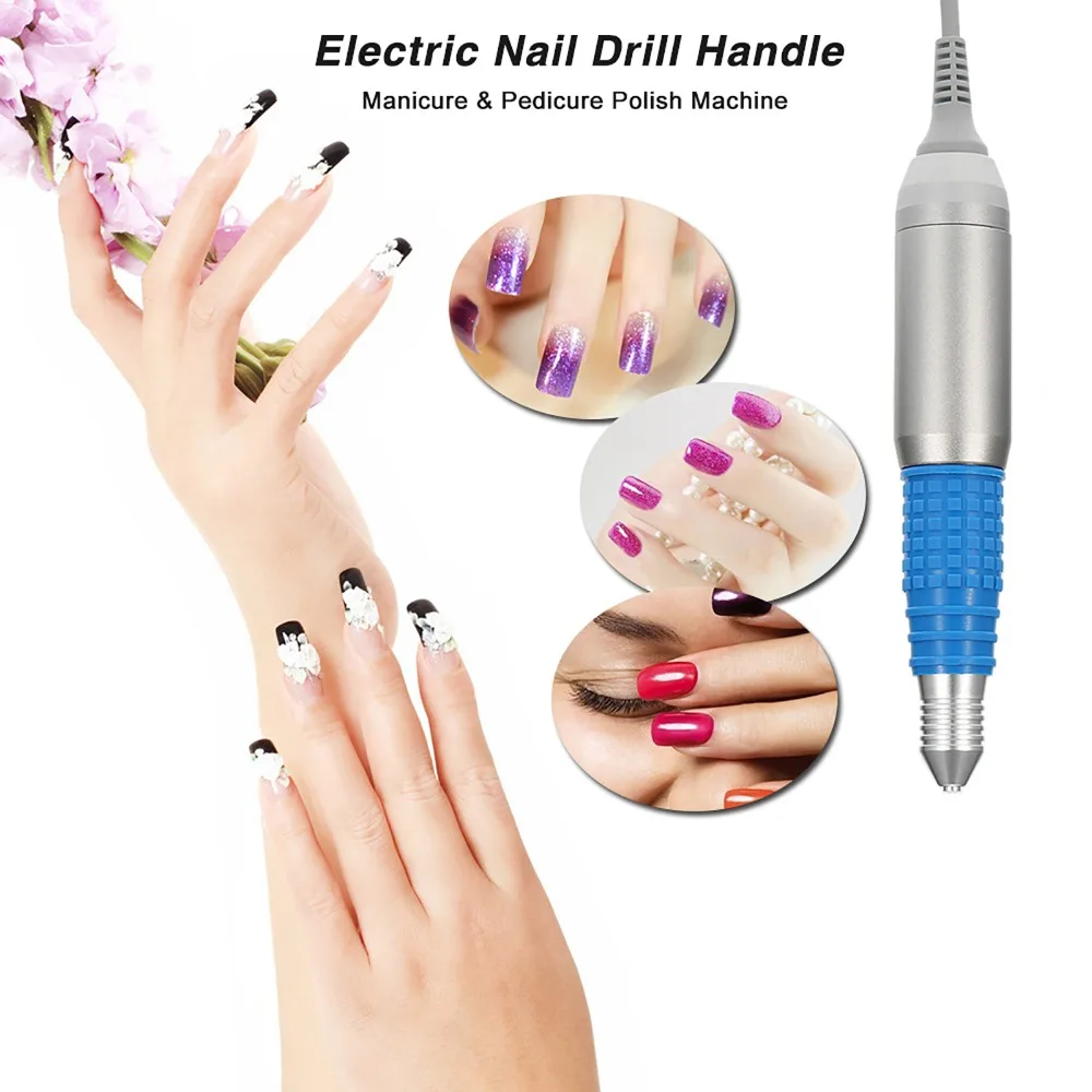 30000RPM Rotation Speed Electric Nail Drill Handpiece Low Noise Operation Pen-shaped Design Manicure Polishing Machine
