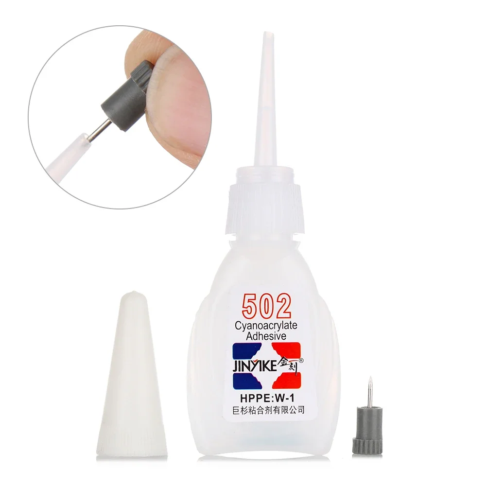 

502 Super Glue Instant Quick-drying Cyanoacrylate Adhesive Leather Rubber Wood Metal Strong Bond Liquid Glue Tool