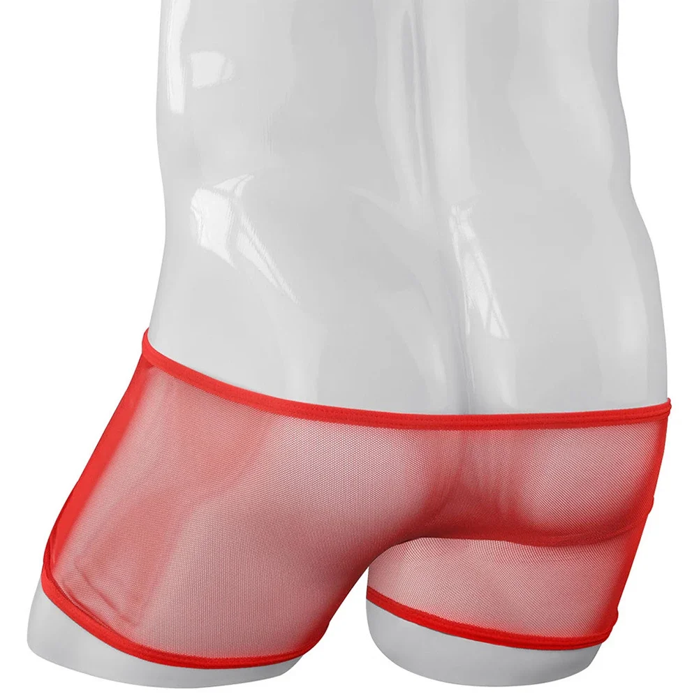 

Mens Sexy See Through Mesh Underpants Ultra-Thin Men Boxers Man Brief Pouch Breathable Trunks Low Rise Underwear Mens Shorts