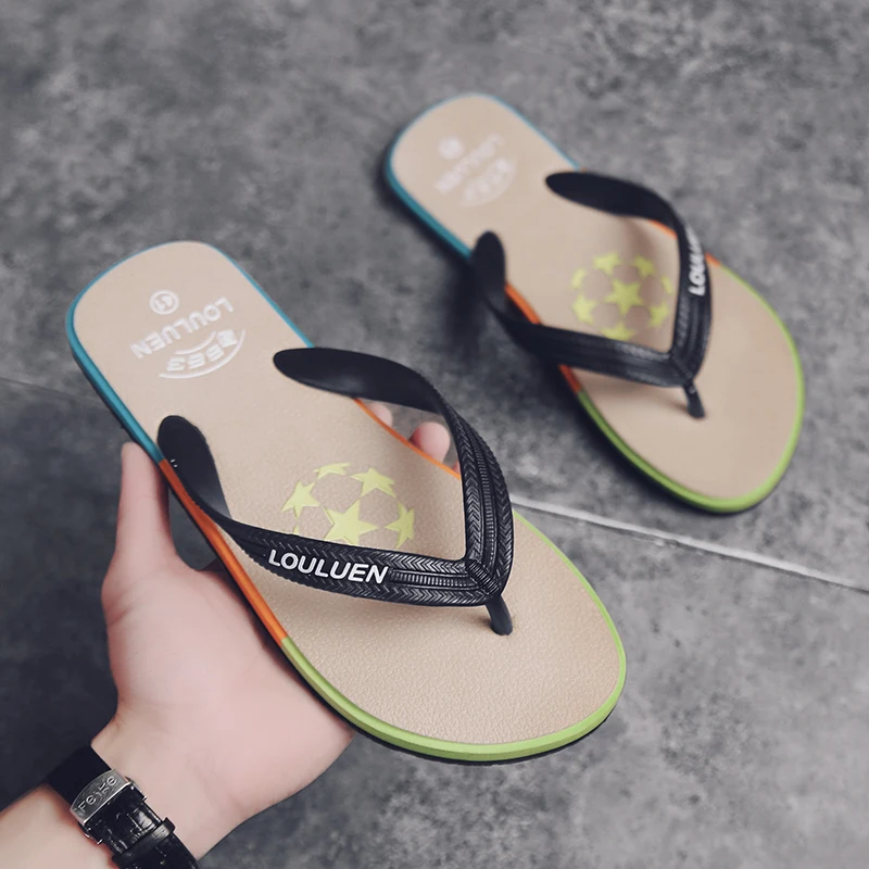 الوجه يتخبط الرجال 2025 الصنادل الصيفية الجديدة لباس خارجي أحذية الشاطئ عدم الانزلاق في الهواء الطلق الوجه يتخبط #3