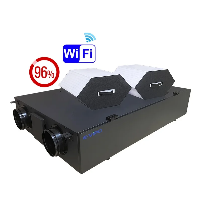 

E-VIPO для жилых помещений, эффективность восстановления тепла 96%, механическая система вентиляции Hrv Erv, система вентиляции с восстановлением энергии