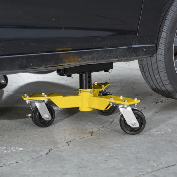 Wheel Dolly 3600 Lb. Roll-Welded Vehicle Tow Truck, 2-Pack With Adjustable Lift Saddles