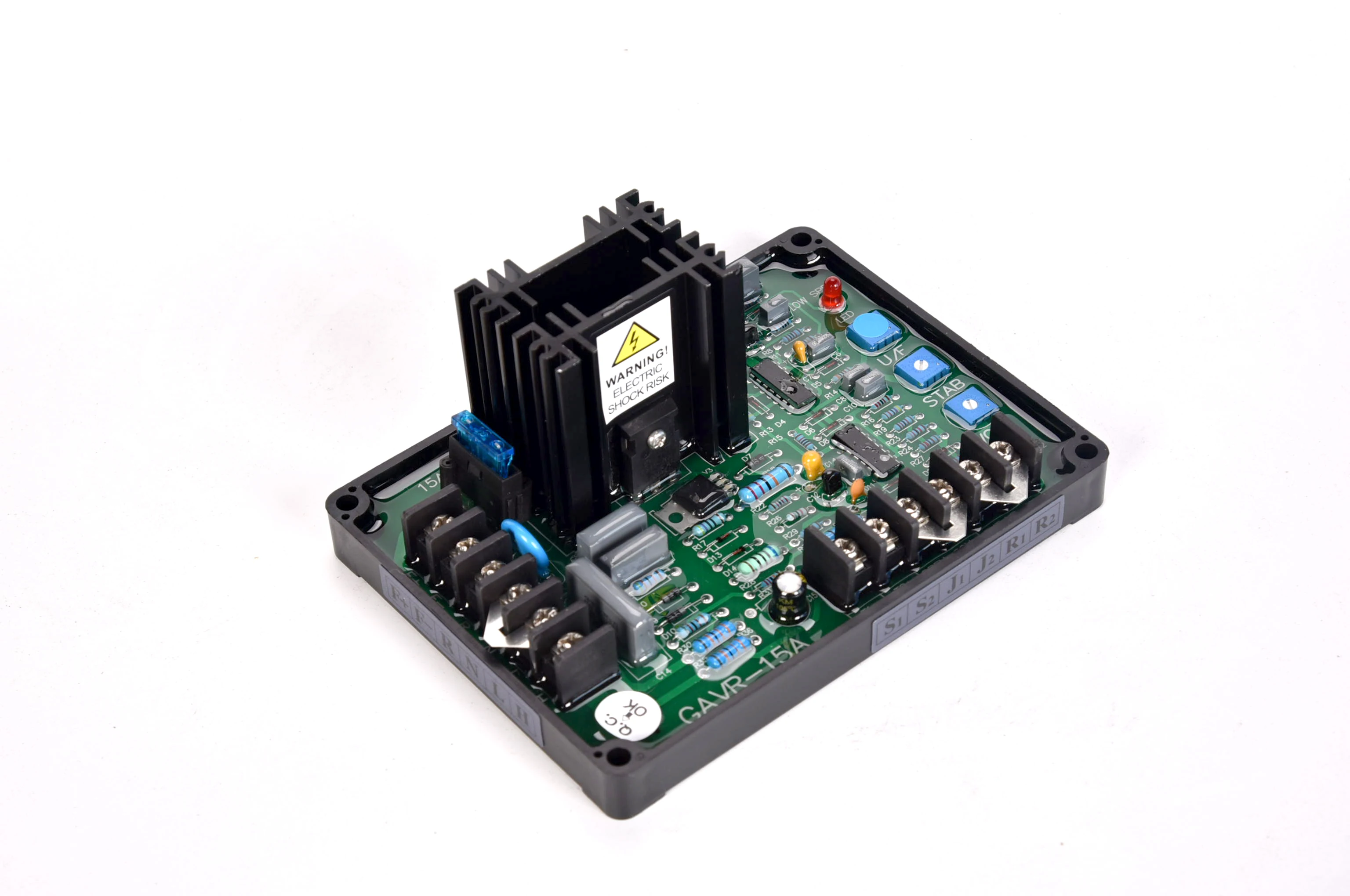 

GAVR15A Universal Generator Automatic Voltage Regulator (AVR) - Voltage Stabilization Controller for AC Brushless Diesel Genera