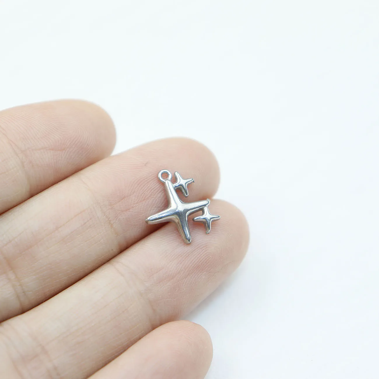 5 قطع الفولاذ المقاوم للصدأ ستار الأزياء والمجوهرات التبعي مكونات سحر قلادة DIY الحرفية فراغ لوحة للماء مضاد الأرجية #5