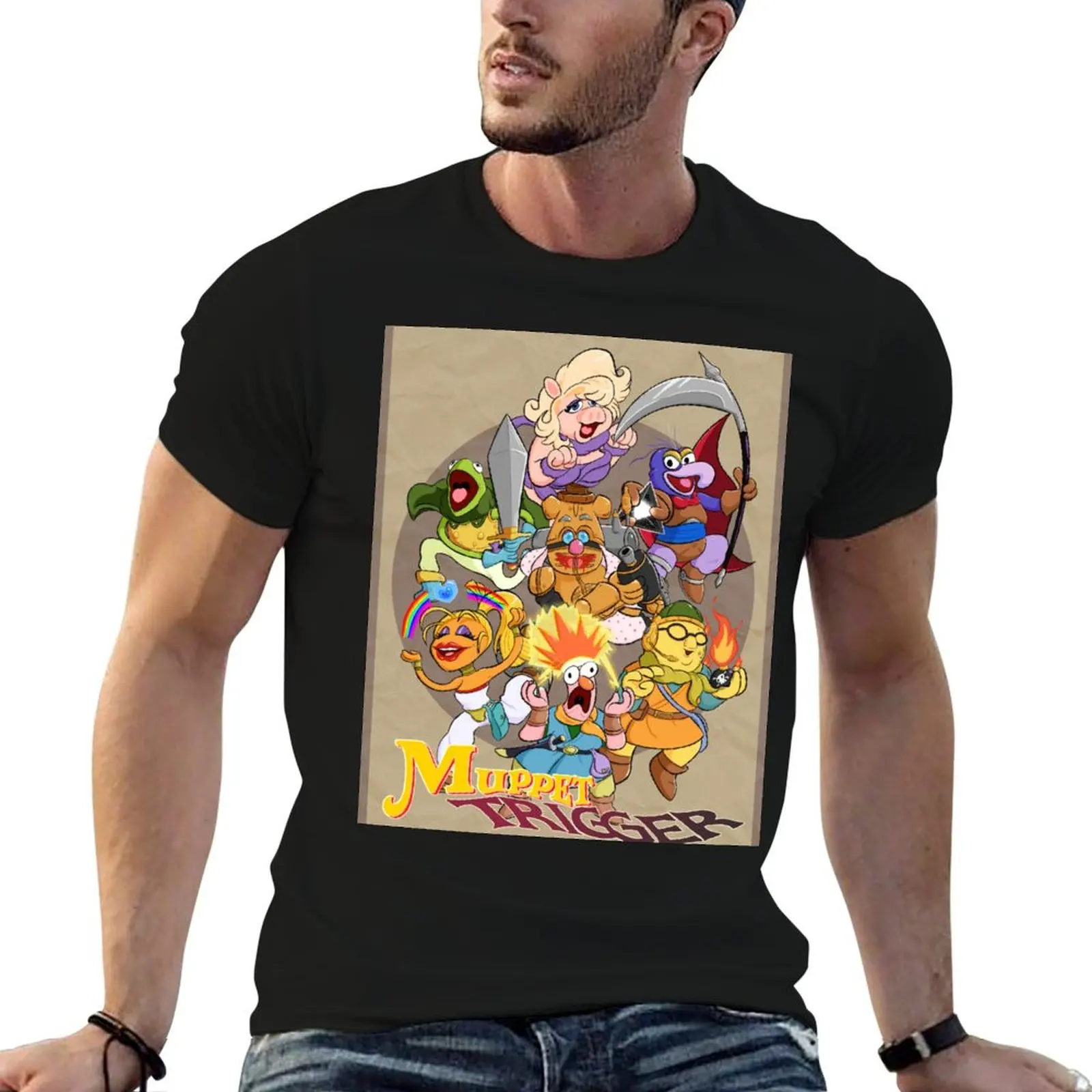

Muppet Chrono Trigger! T-Shirt printed t shirts for man t shirt men 100% cotton luxury brand T-Shirt