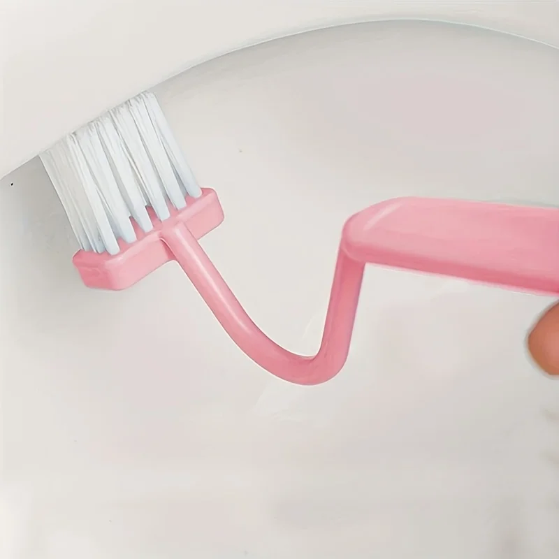 

5 шт. Синяя щетка для унитаза с длинной ручкой — удобная ручка, расширенная чистка для труднодоступных зон, прочный пластик, для ванной комнаты