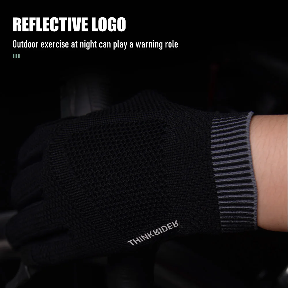 ThinkRider Cycling Gloves Winter Full Finger MTB Bike Bicycle Sports Gloves Men Women Knitted Gym Motorcycle Gloves