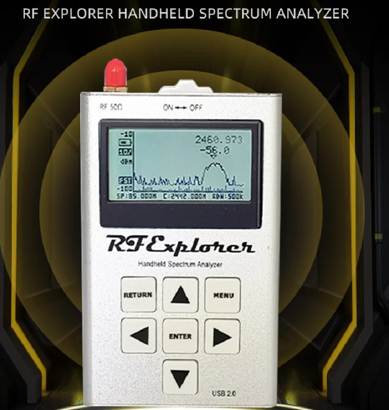RF Explorer draagbare spectrumanalysator WSUB1G 240-960 MHz draagbare digitale spectrumanalysator