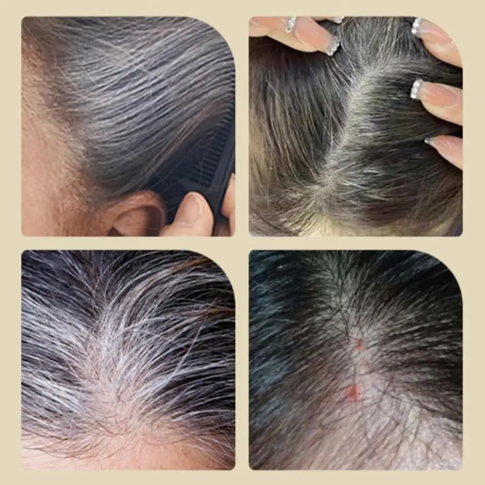 New Waterproof Comb Hair Dye Black Color Sweat-proof 2 in 1 Instant Dye Easy to Use Hair Dye Comb Stick for Gray Hair Coverage