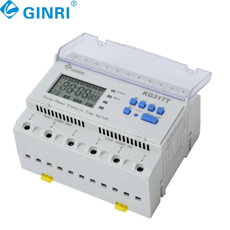 KG317T 3 Phase Time Control Switch Automatic Microcomputer Timer 380V Control Water Pump Aerator Controller