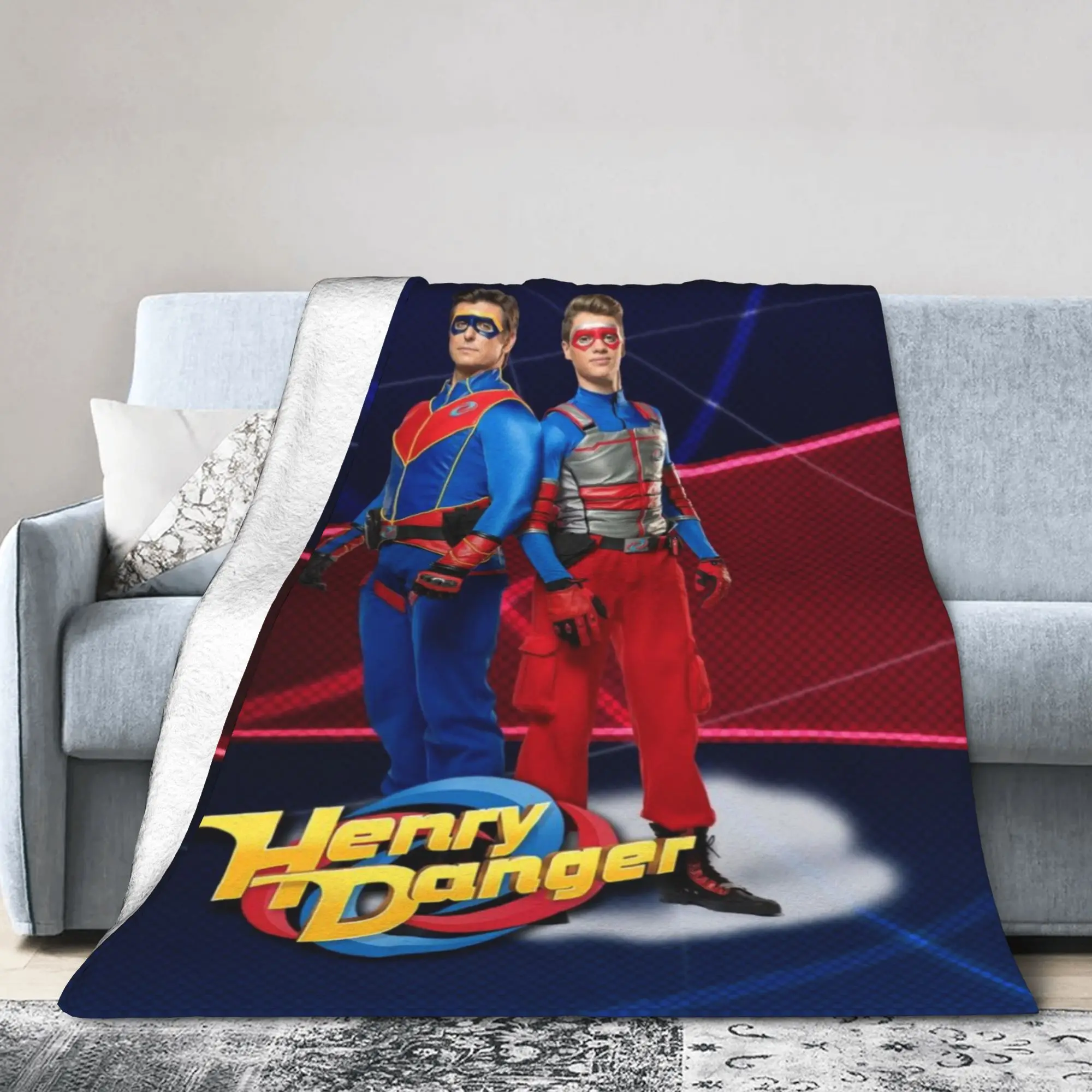 Captain Henry And Kid Danger  Blanket Soft Fleece Healing Gifts  Throw Blankets Rug Piece
