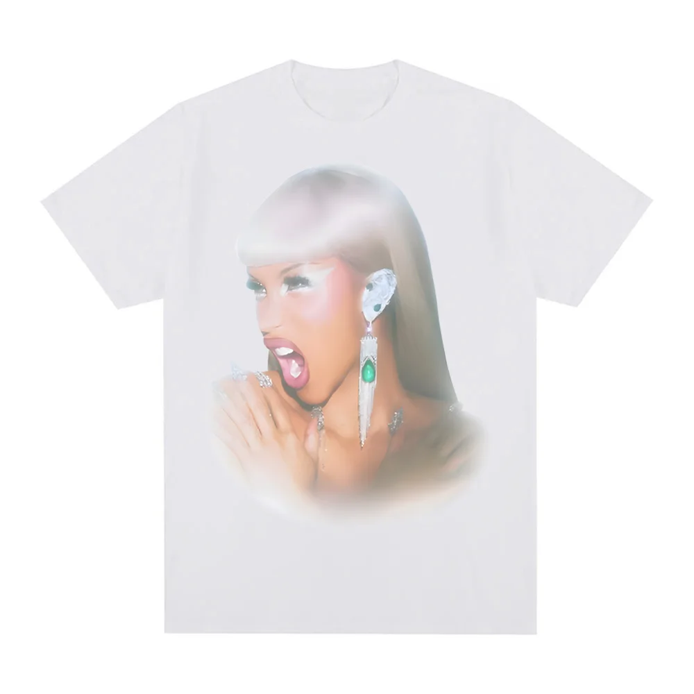 

ФУТБОЛКА Cardi B AM I THE DRAMA IMAGINARY PLAYERZ Camiseta Hombre Футболка в стиле гранж-панк Летняя футболка с круглым вырезом из 100% хлопка