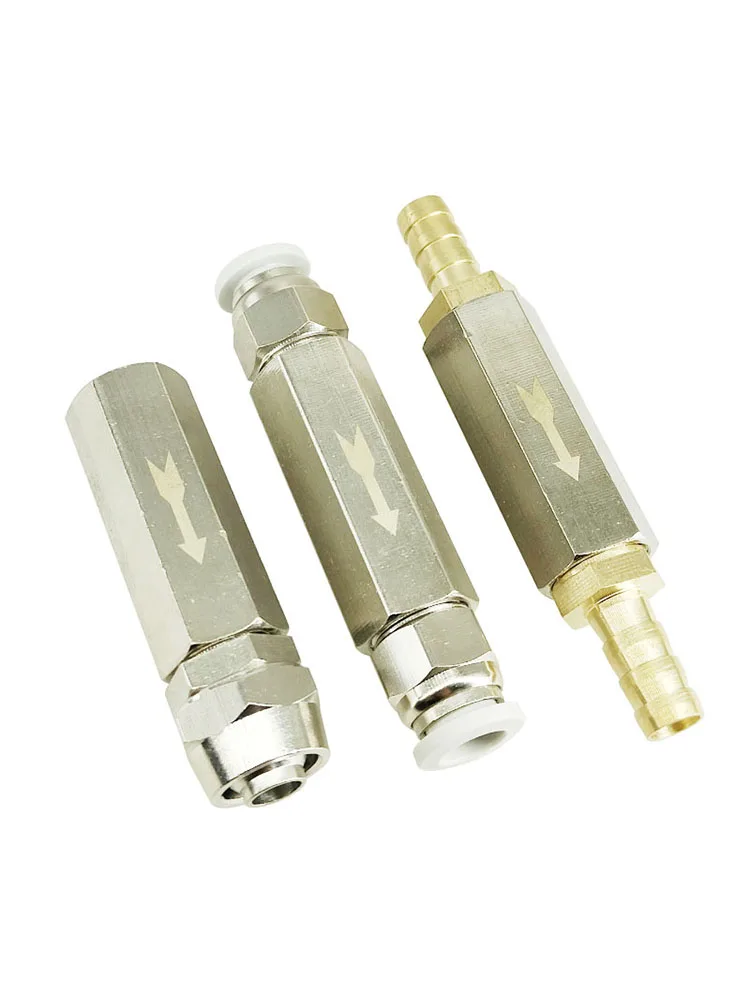 Valve de contrôle de l'air/clapet anti-retour pneumatique, 1/8 1/4 3/8 1/2 tuyau pneumatique barbelé, accessoires raccord couremplaçant brassx