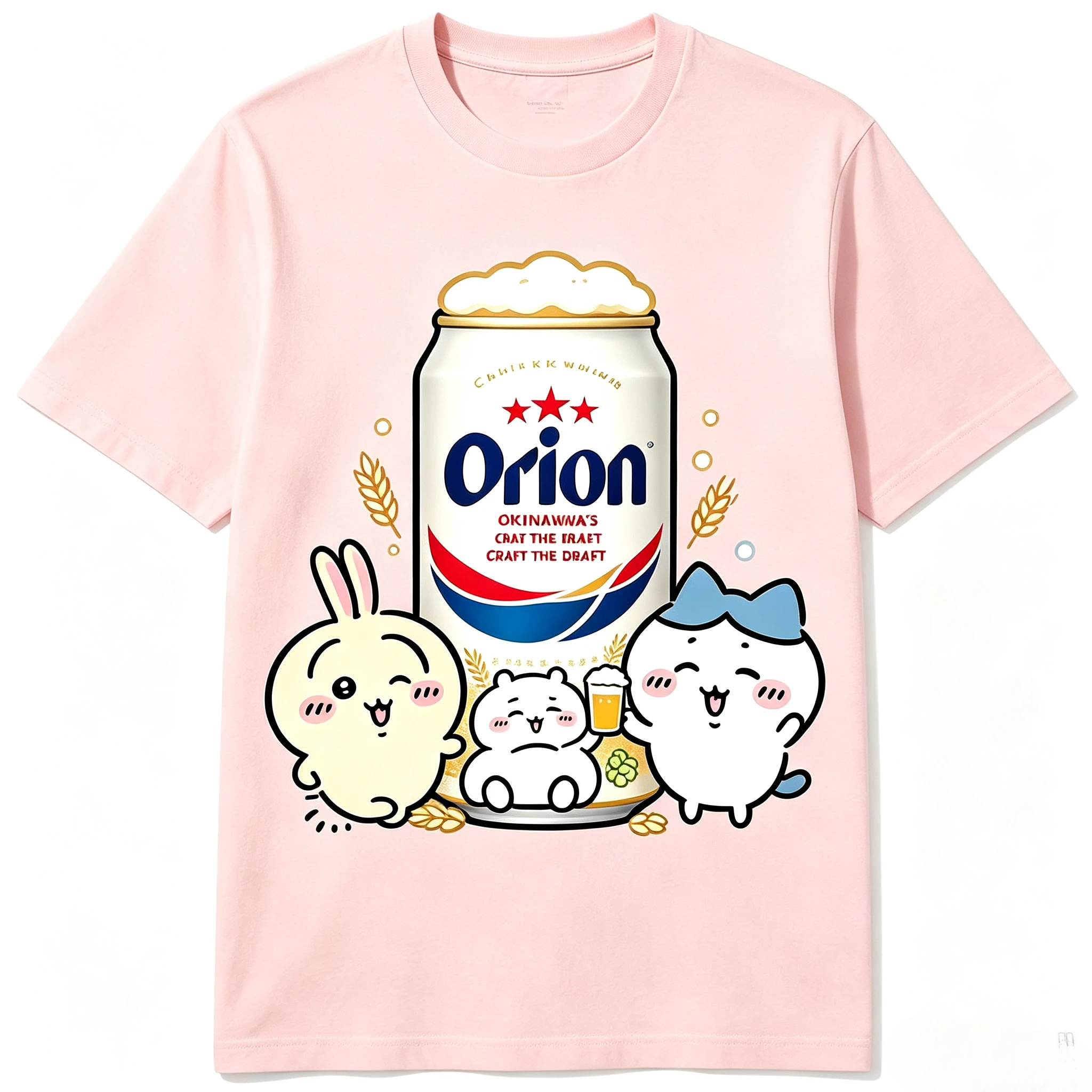 Chiikawa Anime Cartoon Kawaii  New Short Sleeves T-shirt Be All-match Loose and Comfortable Let in Air Absorb Sweat Quick Drying