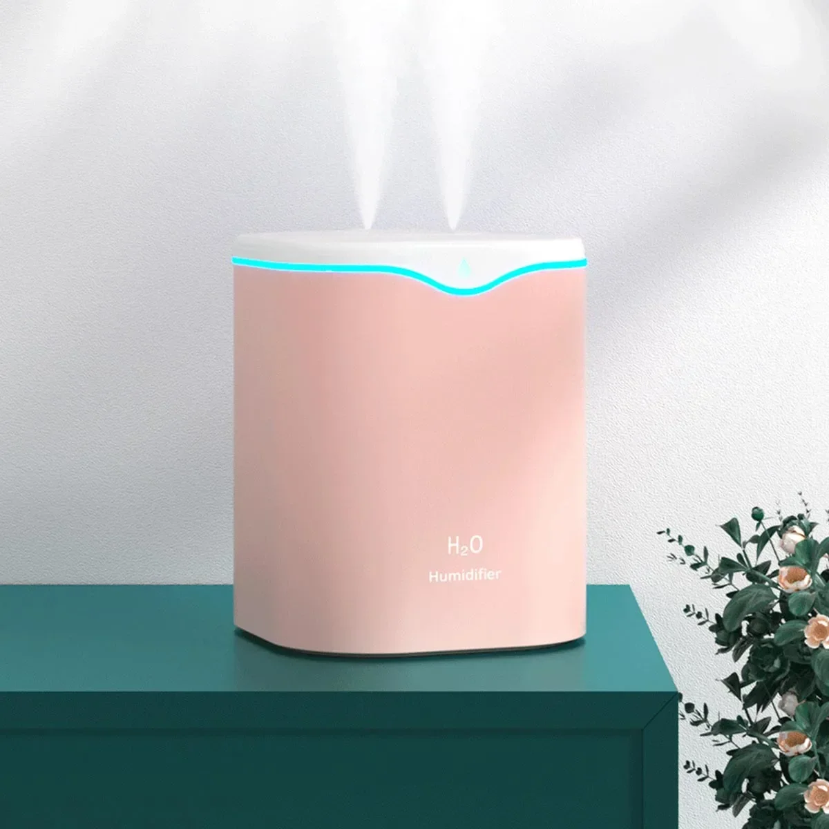 Air Humidifier 2L Tank Water Drop Humidifier Air Purifier Aroma Diffuser USB Air Diffuser Fogger Mist Essential Oil Diffuser images - 6