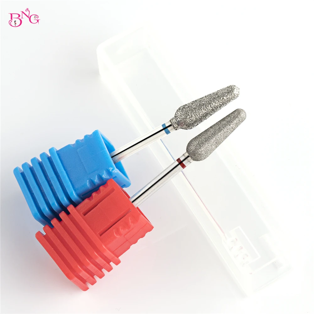 2 Stuks Nail Boor Bits Veilig Cuticula Verwijdering Elektrische Boor Voor Nail Diamant Frees Cutter Voor Manicure Nail Art Accessoires