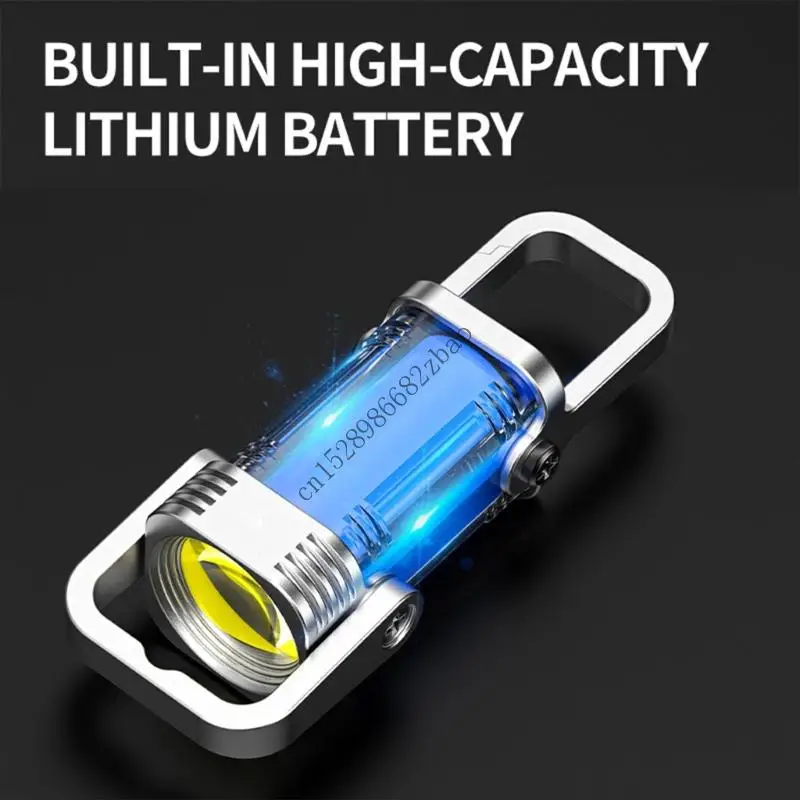 

H7EA Rechargeable Flashlights Pendants Portable Outdoor Small Flashlights Easy Use