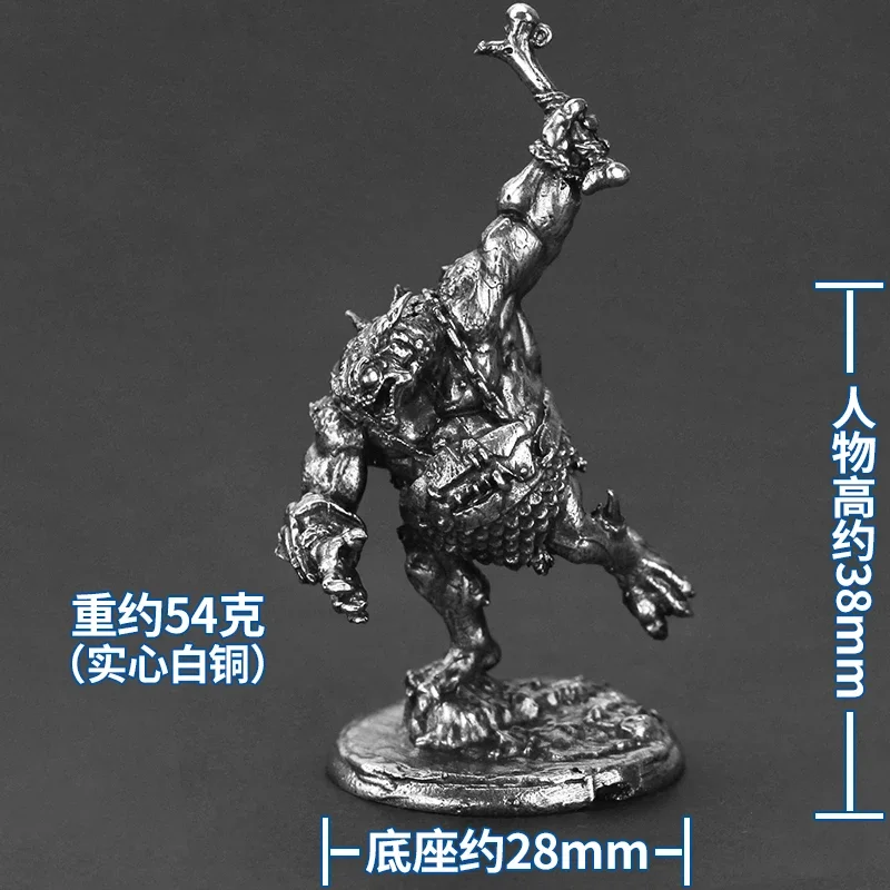 금속 심해 Murlocs 전사 미니 액션 피규어 모델 빈티지 괴물 인형 남자 멋진 장식품 DIY 장식 장난감 보드 게임
