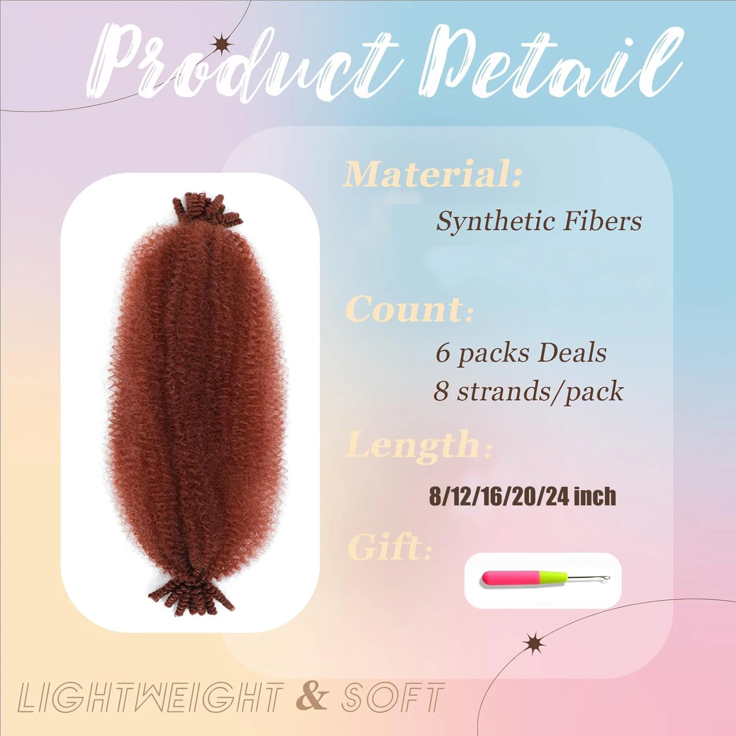 Capelli afro twist elastici da 8-22 pollici Capelli intrecciati Marley Twist Capelli twist primaverili pre-separati per morbidi farfalle sintetiche