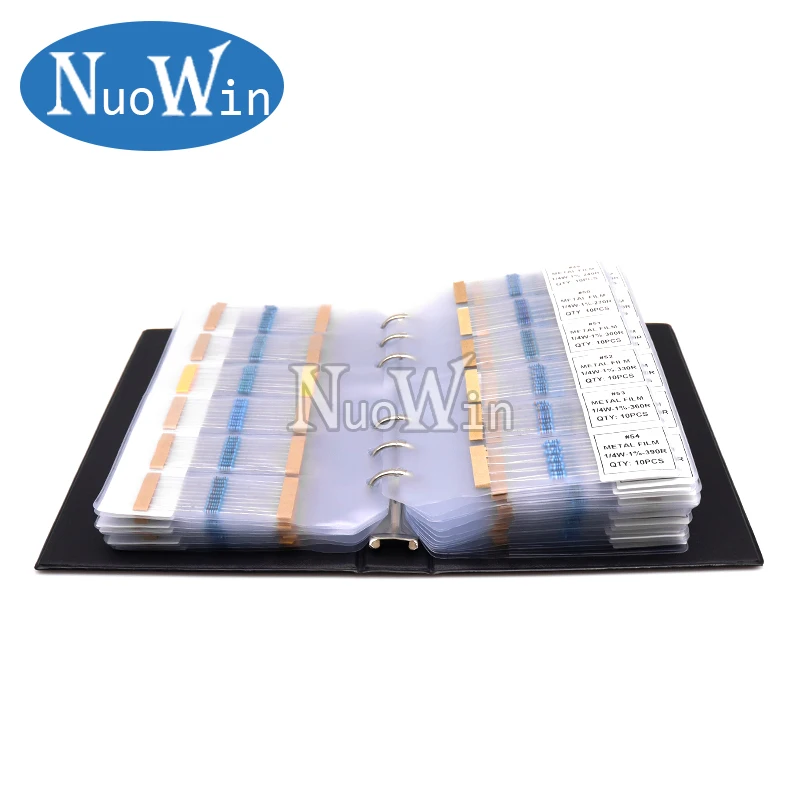 1/4W Metal Film Resistor Kit 1% 122 130 140 158 values each 10pcs 0.25W Resistance Assorted Pack Sample Book