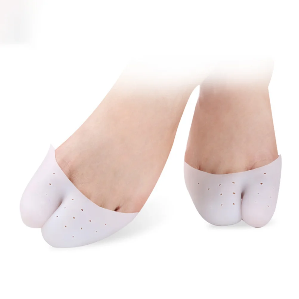 2 Pairs Shoe Covers Big Toe Protection Pointe Cushion Cap Thicken