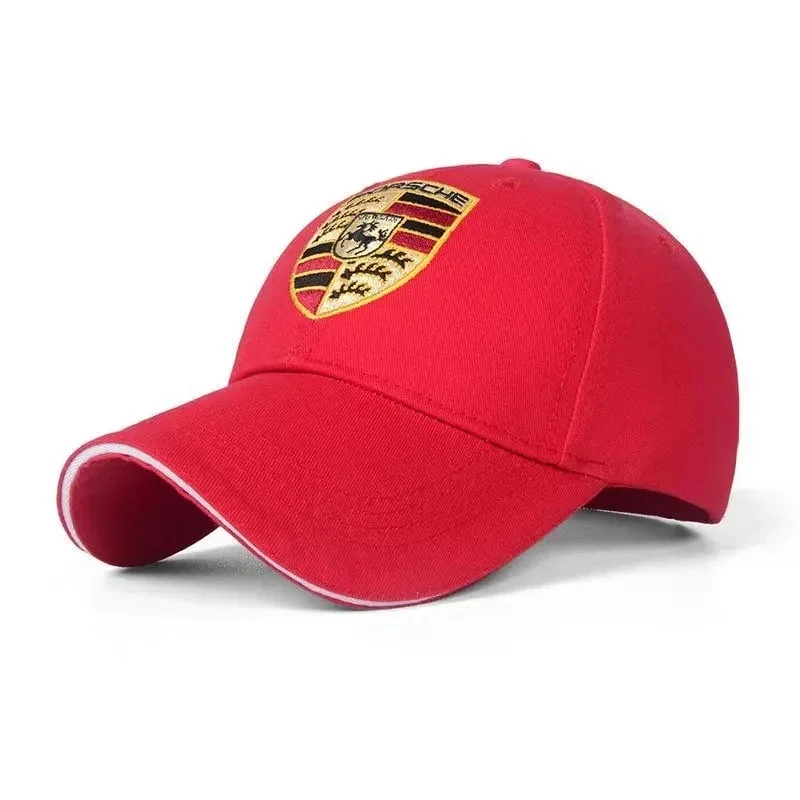 Embroidery Car Logo Snapback Baseball Cap Outdoor Adjustable Casual Hats For Porsche 918 Taycan Panamera Cayenne Boxster Cayman