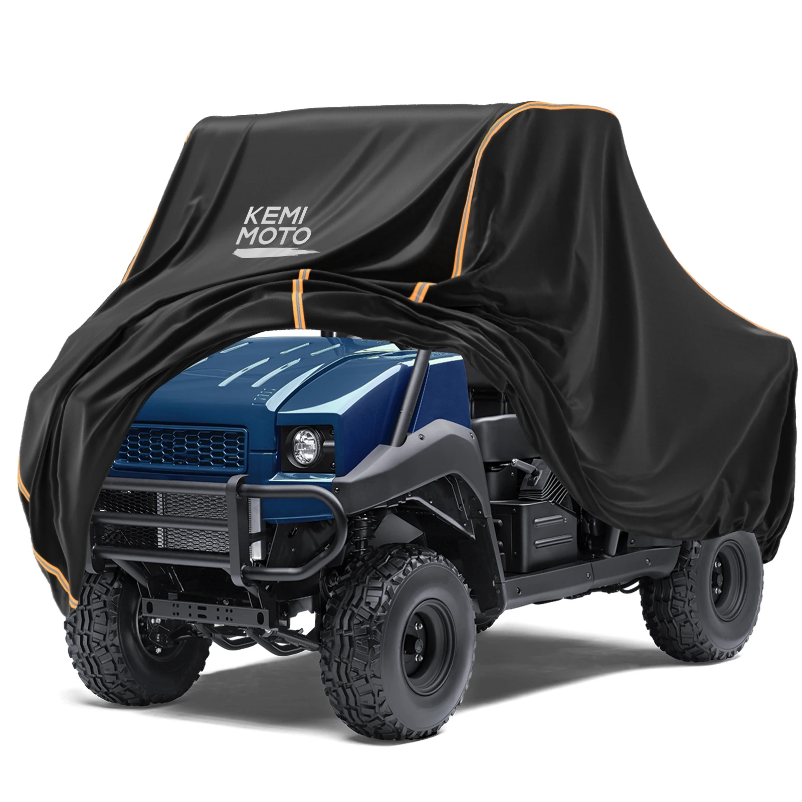 KEMiMOTO UTV Cover 420D Waterproof 2-3 Seater with Reflective Strips Cover For CFMOTO UFORCE 600 1000 For Honda Pioneer 1000