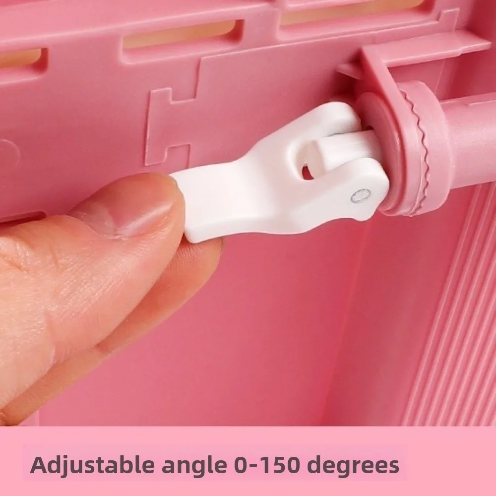 

Height Adjustable Lifting Reading Bookshelf with Page Clip Non-Slip Base Children Reading Stand Folding Multifunctional