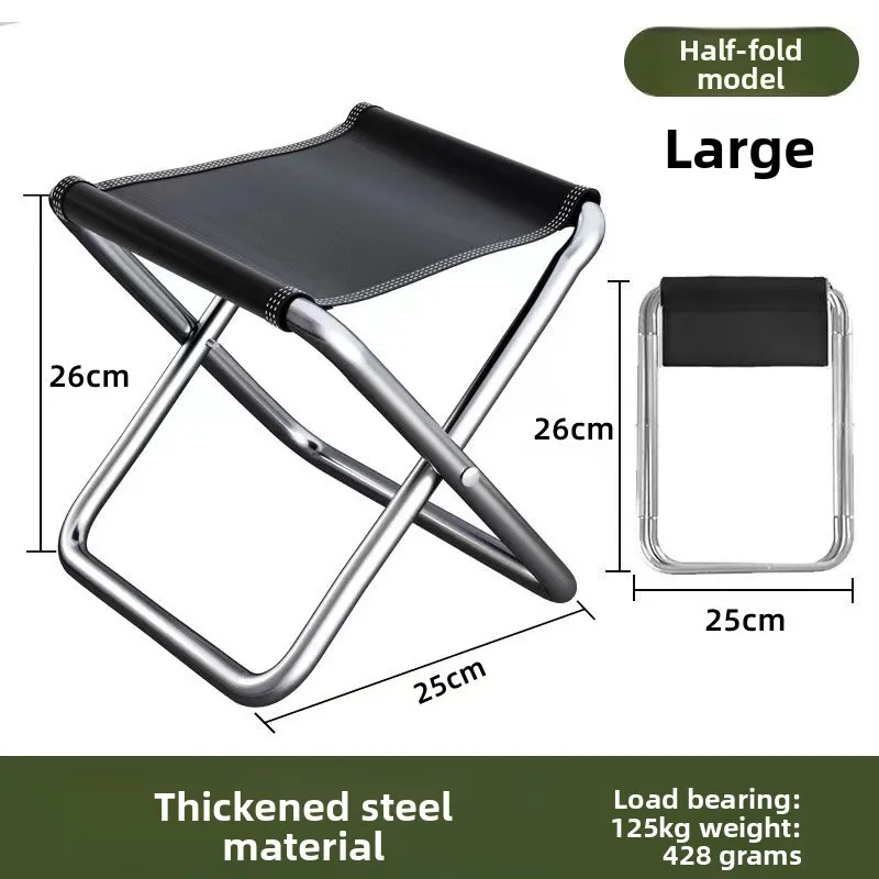 Portable Lightweight Travel Stool Camping Chair Folding Chair Camping Small Bench Outdoor Folding Stool Portable Fishing Chair