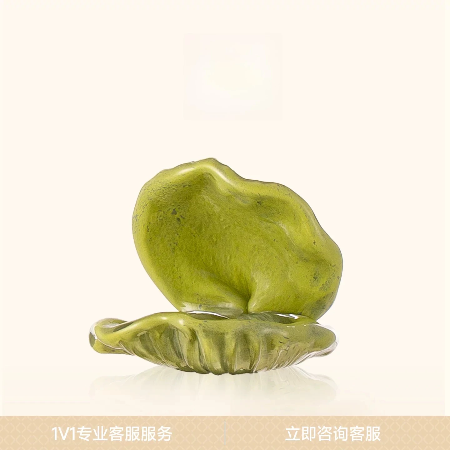 Shell glazed ornament workstation emotional stabilization artifact living room desktop home jewelry storage