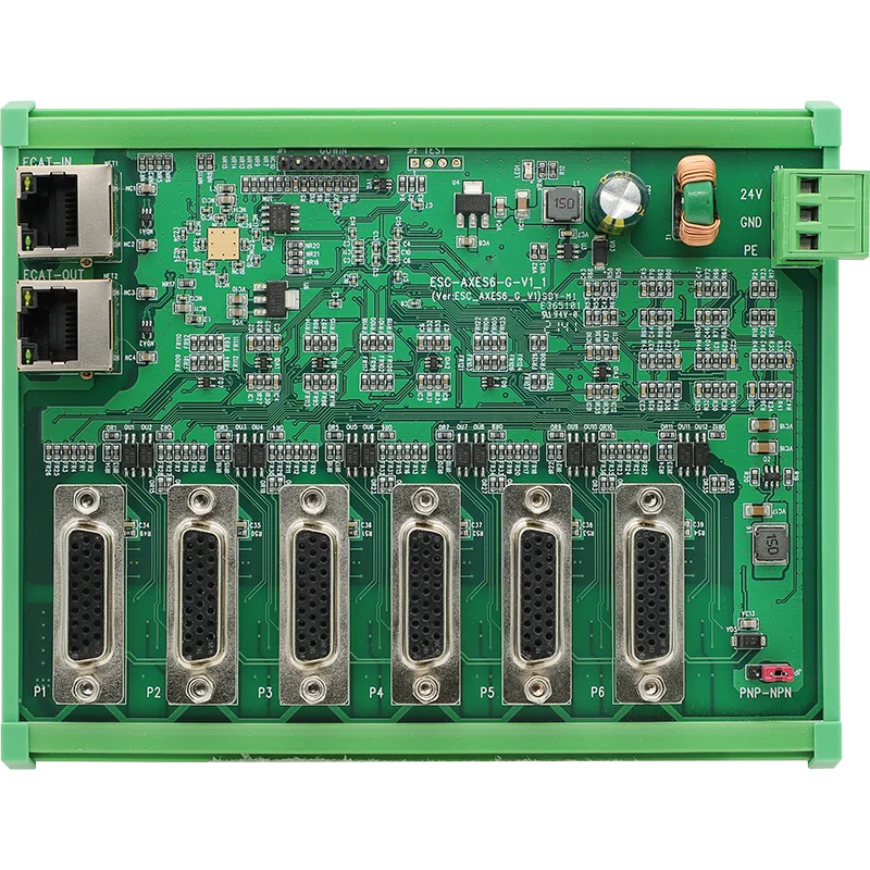 Módulo EtherCAT de interfaz de control de eje universal de 26 pines Módulo de movimiento de control de 6 ejes