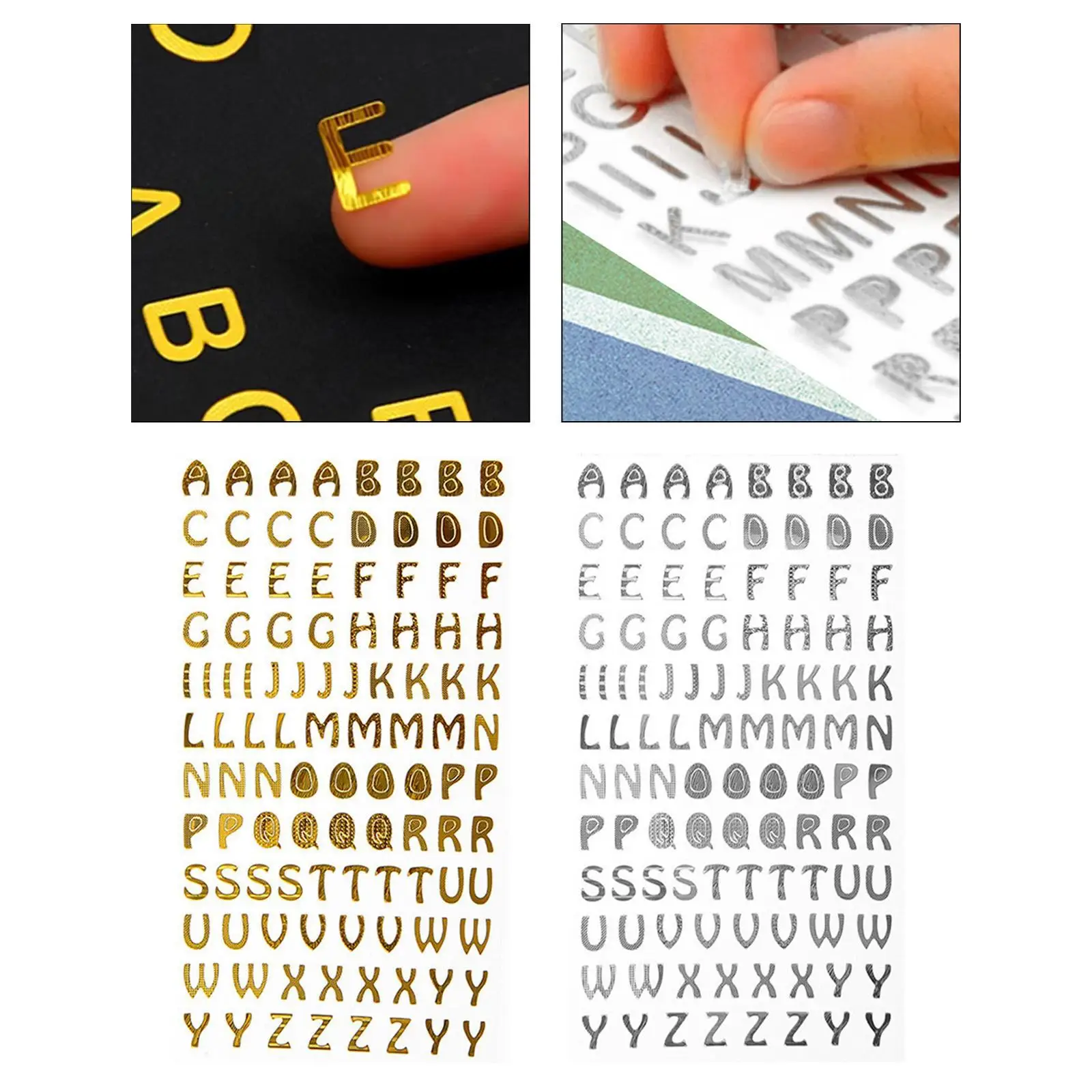 Capital Letter Stickers Decals DIY Crafts Art Making for Kids Women Alphabet Stickers Mailbox Labels for Poster Board Wall