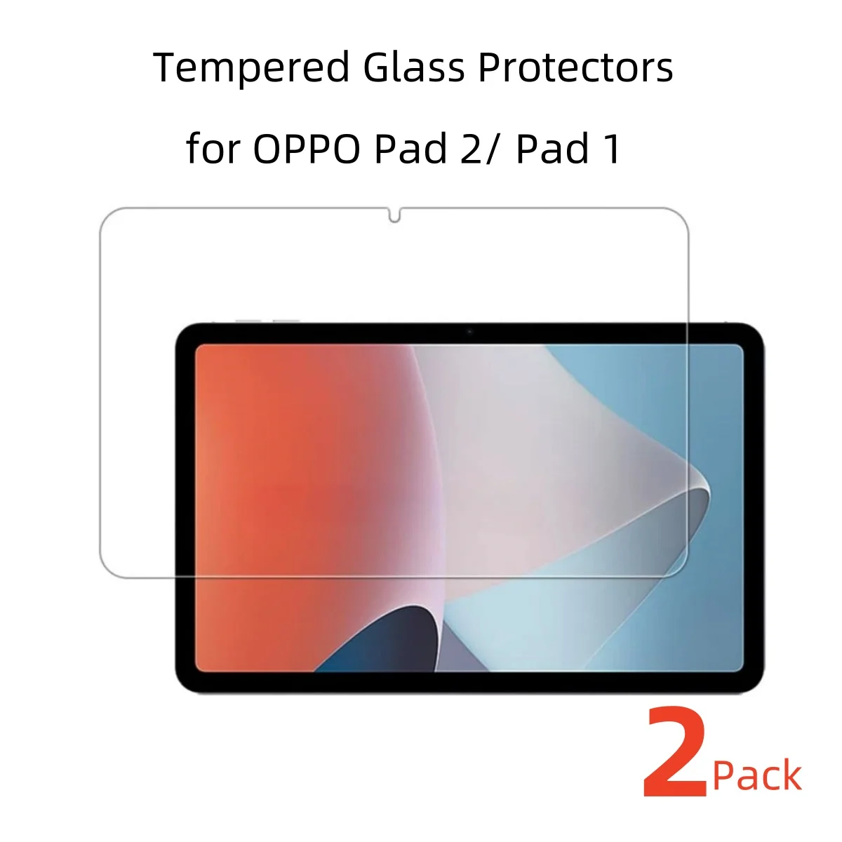 2-częściowy ochraniacz ze szkła hartowanego do OPPO Pad 2 Ochraniacz ekranu 11,61 cala HD Clear Anti-Scratch 0,33 mm Folia szklana do OPPO Pad 11 cali
