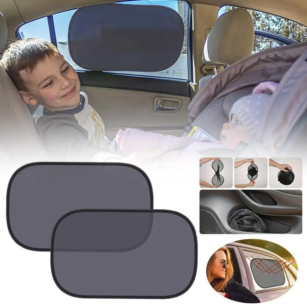 Car Window Sunshade Cover Block For Kids Car Side Window Shade Cling Sunshades Sun Shade Cover Visor Screen W1Y6